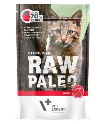 Raw Paleo Cat Sterilised Beef 100g