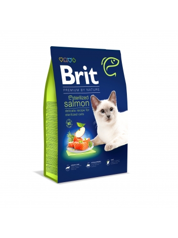 Brit Premium Cat Sterilized Salmon 8kg