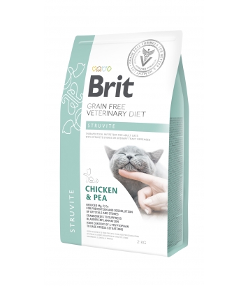 Brit Veterinary Diets Cat GF Struvite Chicken & Pea 2kg