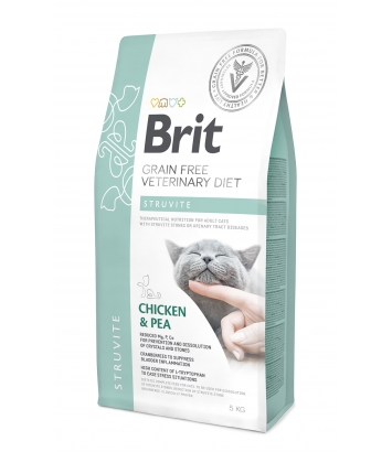 Brit Veterinary Diets Cat GF Struvite Chicken & Pea 5kg