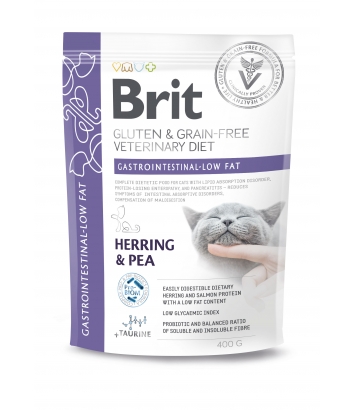 Brit Veterinary Diets Cat GF Gastrointestinal Low Fat 400g