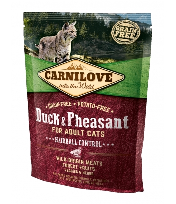 Carnilove Cat Duck & Pheasant Hairball - 0,4kg