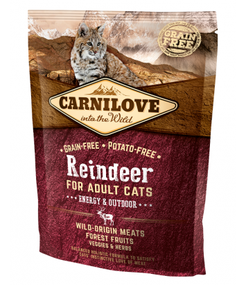 Carnilove Cat Reindeer Energy & Outdoor - 0,4kg