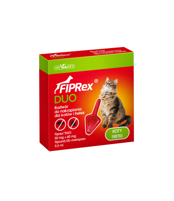 Krople FIPRex Duo dla kotów 1 sztuka