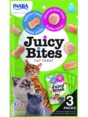 Churu Cat Juicy Bites Homestyle & Calamari  33g