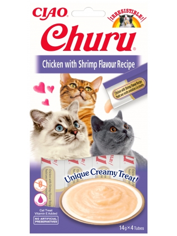 Churu Cat Chicken with Shirimp Recipe 4x14g