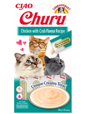 Churu Cat Chicken with Crab Recipe 4x14g