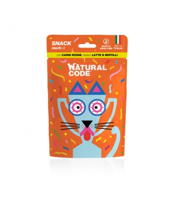 Natural Code Snack Steril Cat with Red Meat 60g