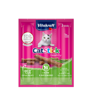 Vitakraft Cat-Stick Mini - Kurczak i trawa