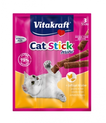 Vitakraft Cat-Stick Mini - kurczak z wątróbką