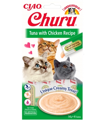 Churu Cat Tuna with Chicken Recipe 4x14g