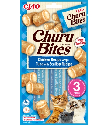 Churu Cat Bites Chicken with Tuna & Scallop 30g