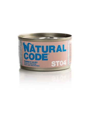 Natural Code Cat ST04 Tuna and anchovies 85g