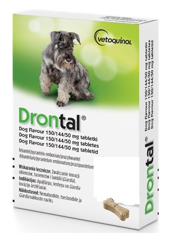 Drontal Plus Flavour - 4 tabletki dla psów