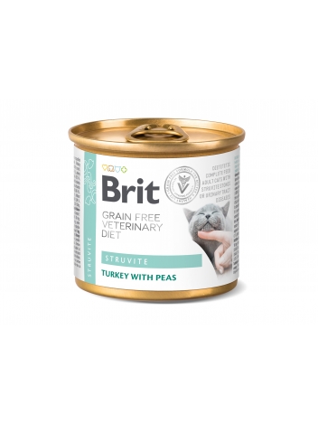 Brit Veterinary Diets Cat GF Struvite Turkey & Pea 200g