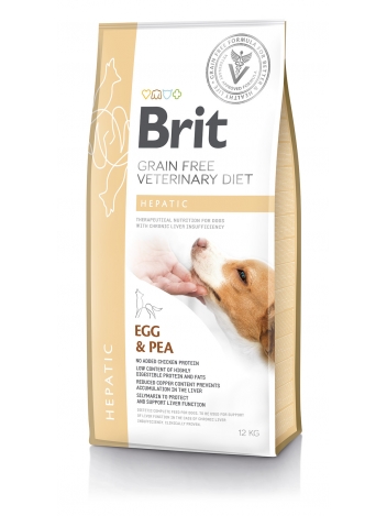 Brit Veterinary Diets Dog GF Hepatic Egg & Pea 12kg