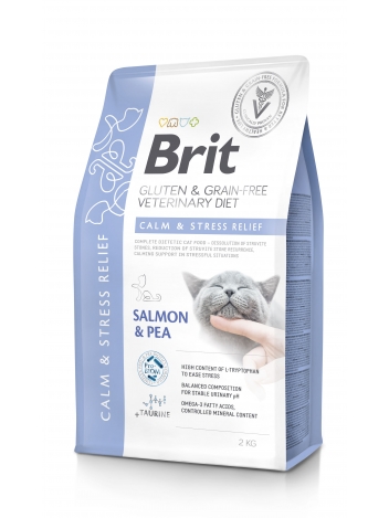Brit Veterinary Diets Cat GF Calm & Stress Relief 2kg