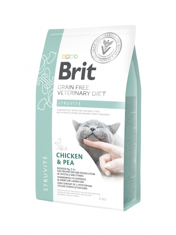 Brit Veterinary Diets Cat GF Struvite Chicken & Pea 2kg