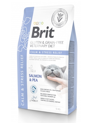 Brit Veterinary Diets Cat GF Calm & Stress Relief 5kg