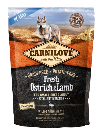 Carnilove Fresh Ostrich & Lamb for Small-Breed 1,5kg