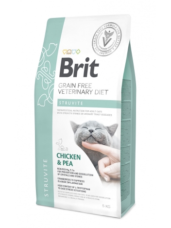Brit Veterinary Diets Cat GF Struvite Chicken & Pea 5kg