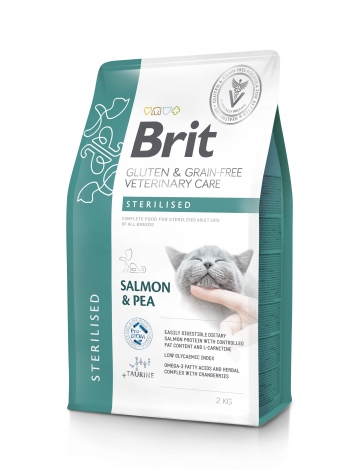 Brit Veterinary Diets Cat GF Sterilised 2kg