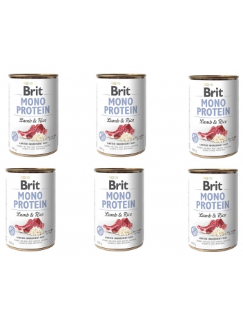 Brit Mono Protein Lamb & Rice 6x400g