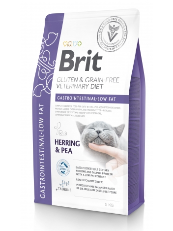 Brit Veterinary Diets Cat GF Gastrointestinal - Low Fat 5kg
