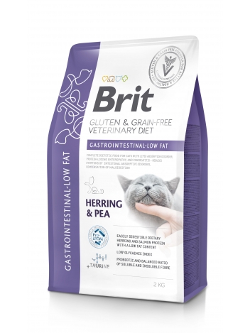 Brit Veterinary Diets Cat GF Gastrointestinal - Low Fat 2kg