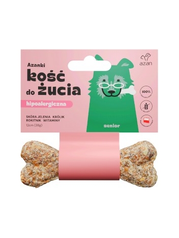 Azanki Kość do żucia Senior hipoalergiczna 12cm