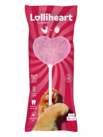 Lolliheart lizak dla kota 4g Kurczak z truskawką