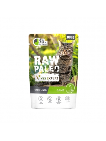Raw Paleo Cat Sterilised Game 100g