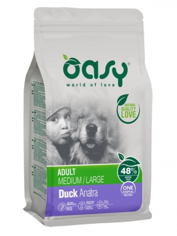 Oasy One Protein Adult M/L Duck 12kg