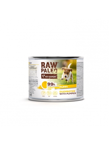 Raw Paleo Puppy Duoprotein Turkey & Cod 200g