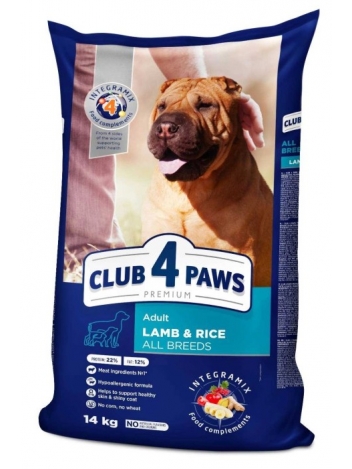 Club 4 Paws Adult Lamb & Rice 14kg