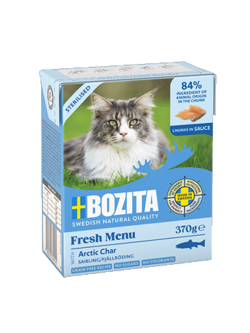 Bozita Sterilised kawałki mięsa w sosie z pstrągiem górskim 370g