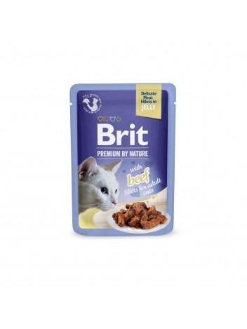 Brit Premium Cat Adult Beef Fillets w galaretce 85g