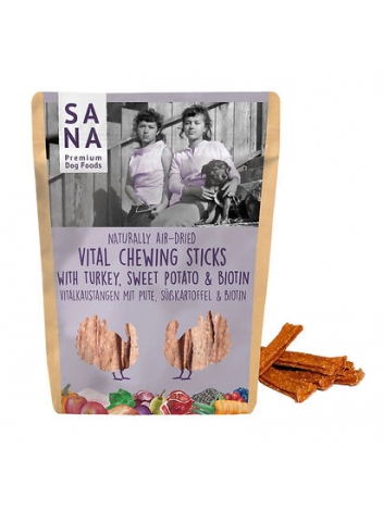 SANADog Chewing Sticks Turkey, Biotin,LinsOil 150g