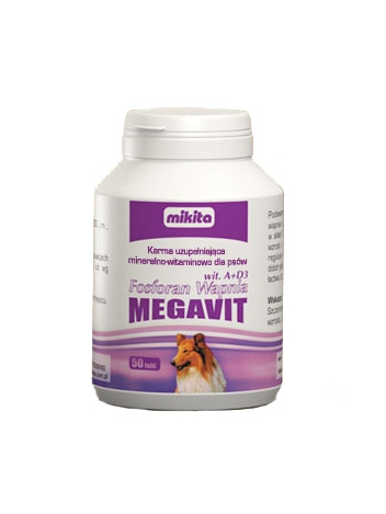 Fosforan Wapnia Wit. A + D3 Megavit - 150 tabletek