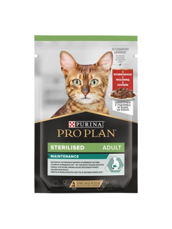 Purina Pro Plan Sterilised wołowina 85g