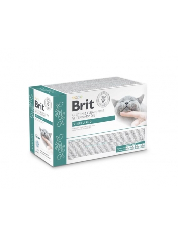 Brit Veterinary Diets Cat GF Sterilised 12x85g