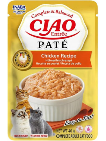 Inaba Cat Ciao Entrée Pate Chicken Recipe 40g