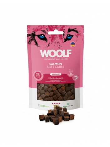 Woolf Soft Cubes Monoprotein Salmon 100g