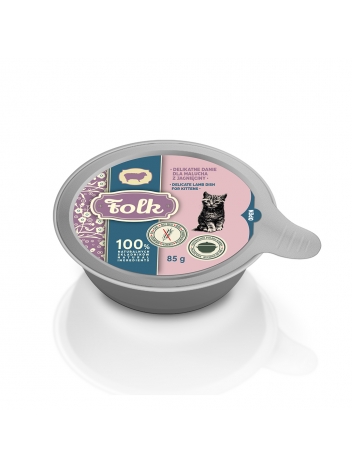 Folk Kitten Delikatne danie dla malucha z jagnięciny 85g