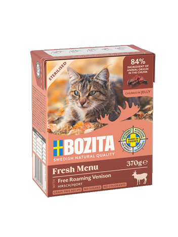 Bozita Sterilised kawałki mięsa w galaretce z dziczyzną 370g