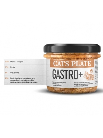 Cats Plate Vet Gatro+ 180g