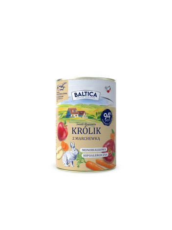 Baltica Smaki Regionów Królik z marchewką 400g