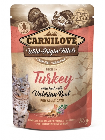 Carnilove Cat Turkey & Valerian Adult Cats 85g