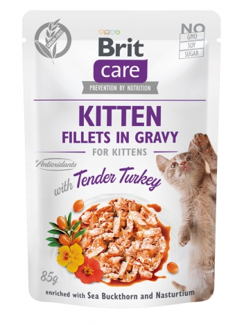 Brit Care Kitten Fillets in Gravy Turkey 85g