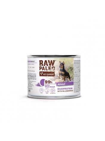 Raw Paleo Dog Adult Duoprotein Duck & Wild Boar 200g